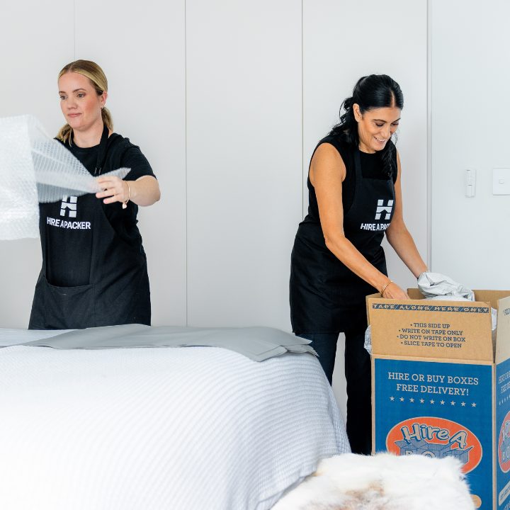 Image of Packers packing a bedroom